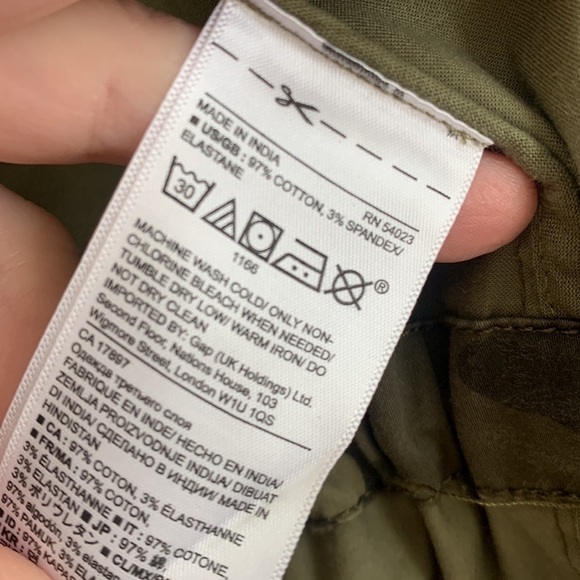 Banana Republic Oversized Camo Military Army Jacket Small - Picture 14 of 15